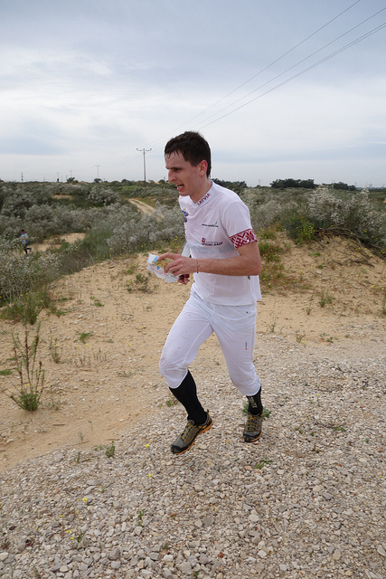 Andris Jubelis of Estonia at 2013 Israel Orienteering Championships